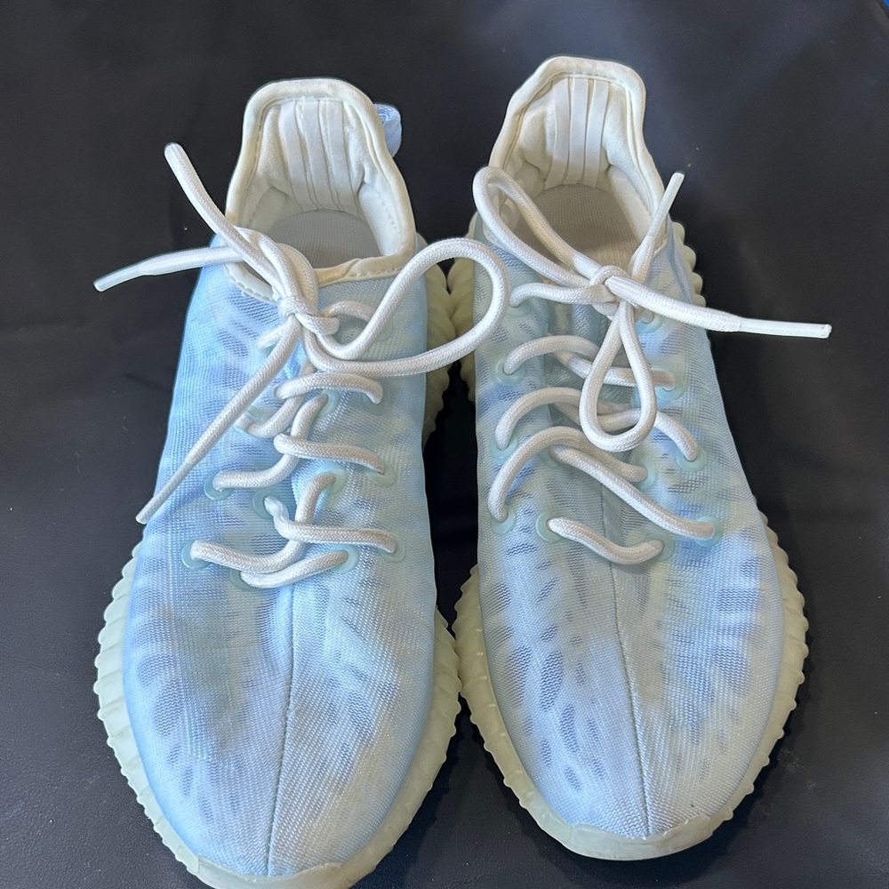 Women's Blue and White Athletic Shoes